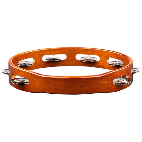 Image 3 - Meinl Percussion 10" Traditional Wood Tambourine, Single row, Nickel plated steel jingles - TA1AB